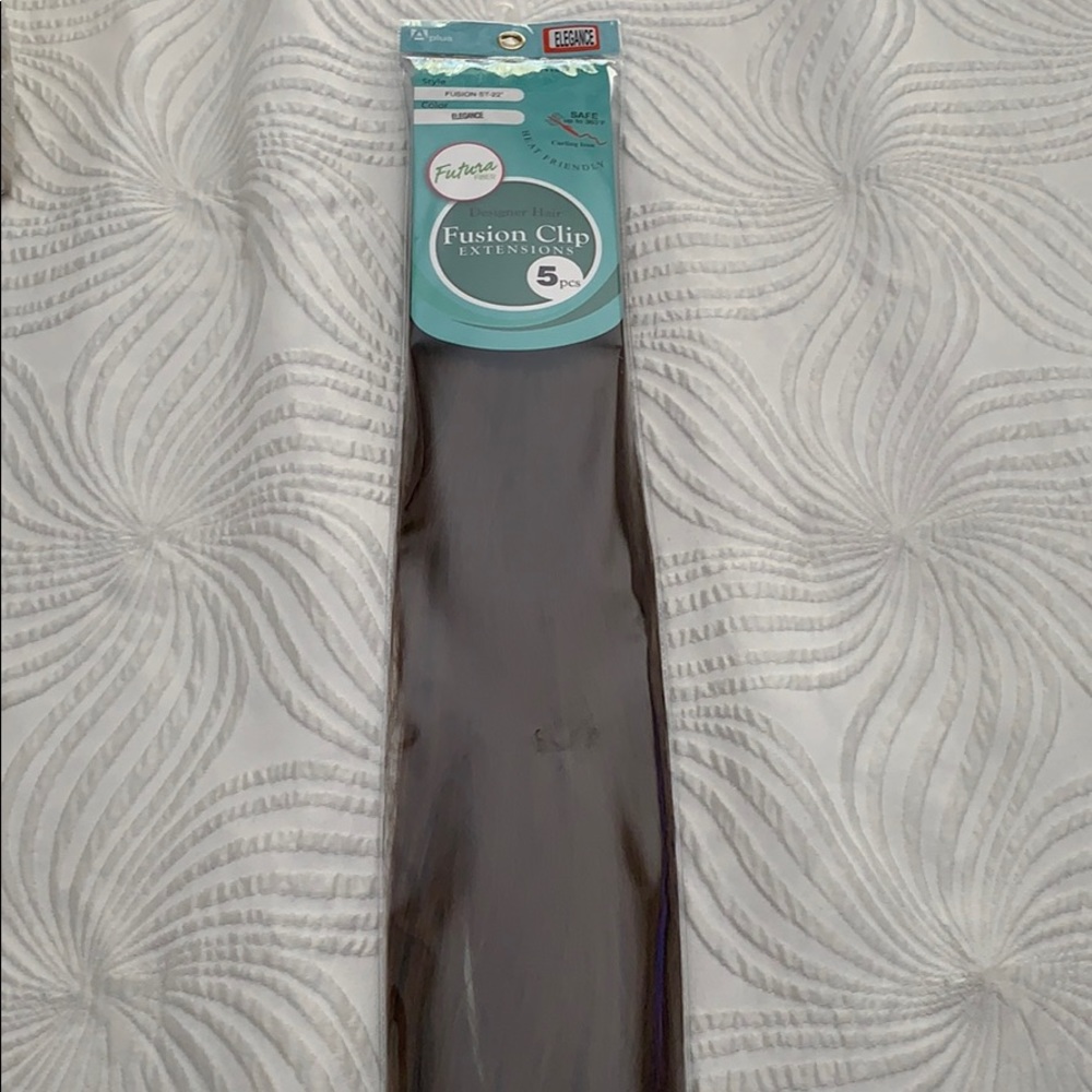 Designer Hair Fusion Clip Extensions.